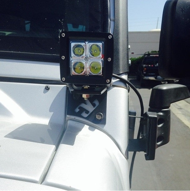 1997 - 2006 Jeep LJ & TJ LED Pod Pillar Mounts