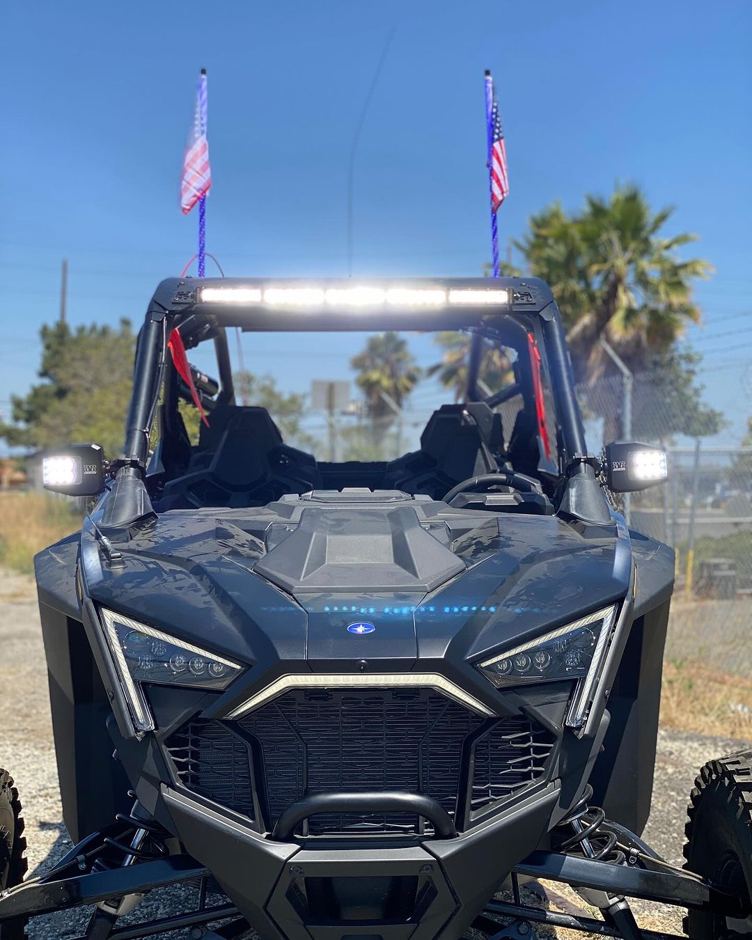 Polaris Pro R RZR 30" Roof Mounts For Light Bar or MPM Mount