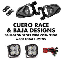 Cuero Race Mirror Light Combo in Black