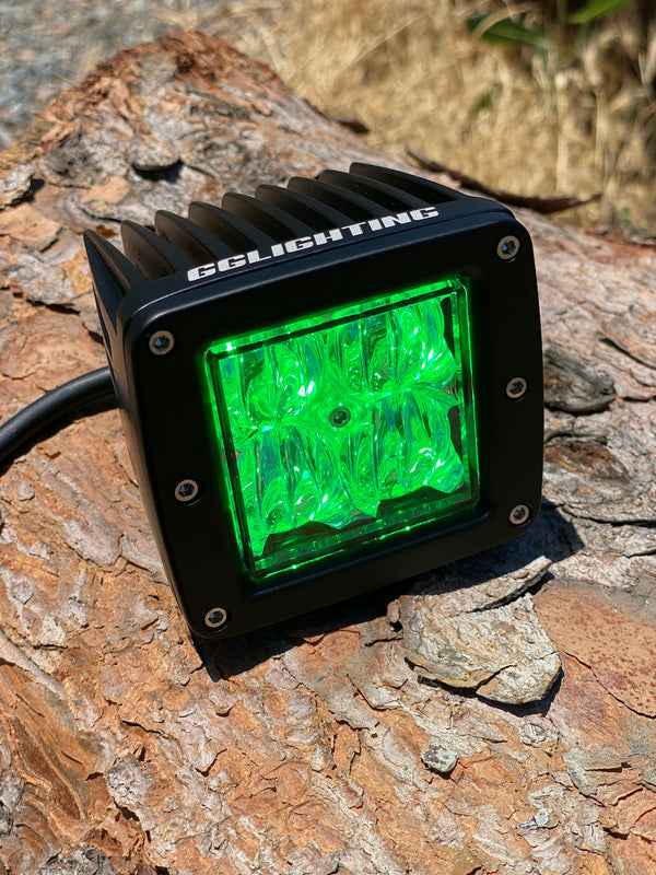 Blue / Green Dual Color Off Road LED Pod