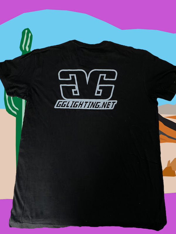 GGlighting Black 100% Cotton T-Shirt