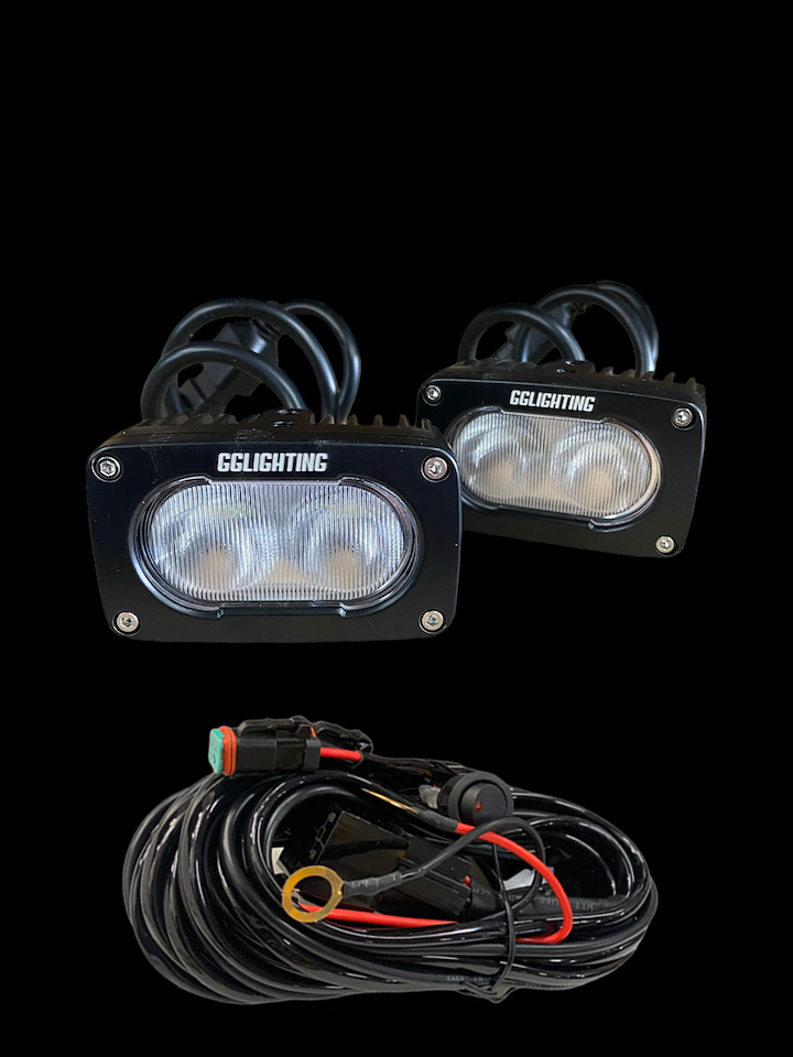 GP10 Offroad LED Pod Bundle Dual Color With Free Wiring Harness