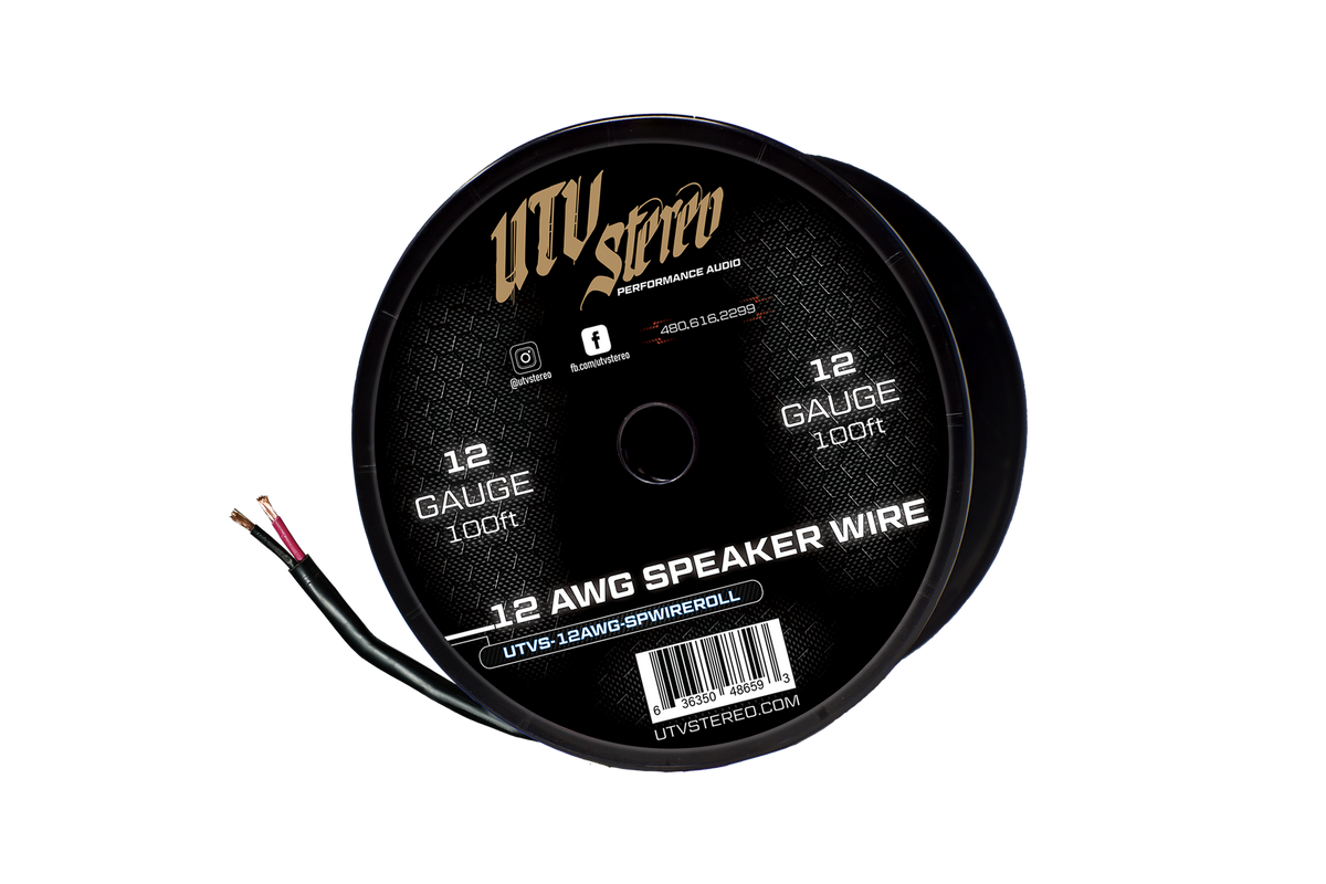 12 AWG Speaker Wire Roll - 100ft | UTVS-12AWG-SPWIRE-ROLL