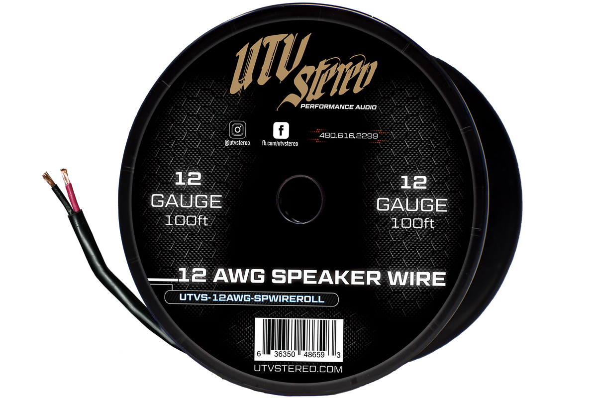 12 AWG Speaker Wire Roll - 100ft | UTVS-12AWG-SPWIRE-ROLL