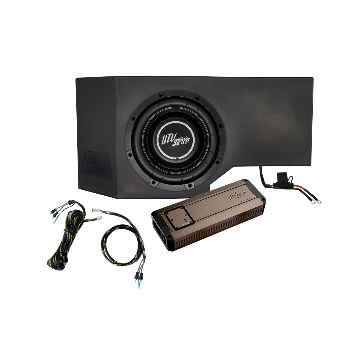 Can-Am® Defender 1200W Single Passenger Side 10" Subwoofer Kit  | UTVS-DEF-SUB-1200-PASS