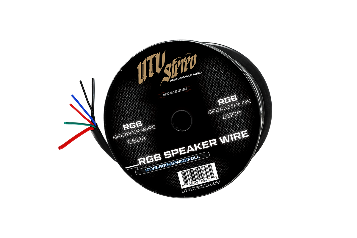 6 Conductor RGB Speaker Wire - 50' | UTVS-RGB-SPWIRE-50