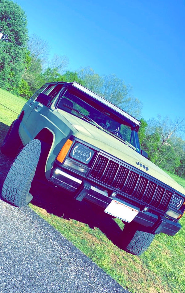 Jeep XJ Cherokee 50" Curved Roof Mounts