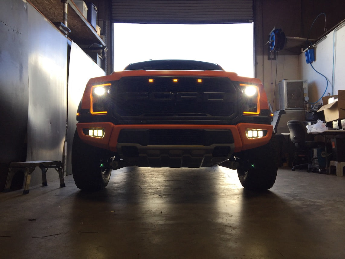 2017+ Ford Raptor LED Pod Fog Light Mount