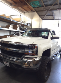 2014 - 2019 Chevy Silverado / GMC Sierra 50" Curved LED Bar Roof Mounts