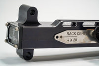 Rack center bolt to locate the rack centered during alignments