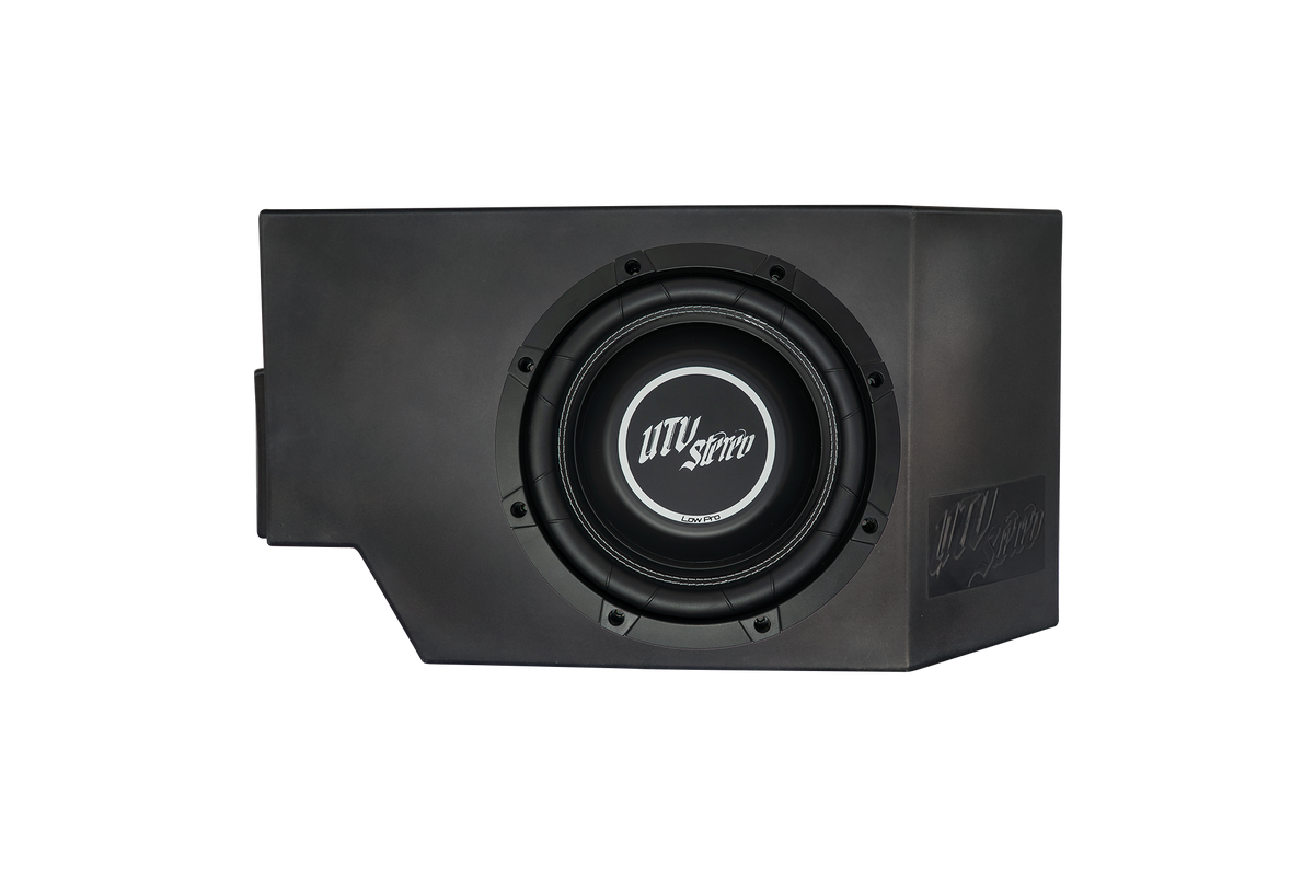 Can-Am® Defender Vented 10" Passenger Subwoofer Enclosure Unloaded | UTVS-DEF-VENC-UNDRST-PASS