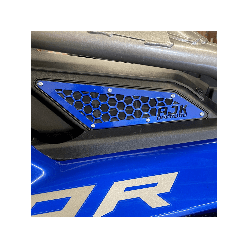 Intake Vent Covers Polaris Pro XP / Pro R / Turbo R  AJK Offroad Outside Blue 