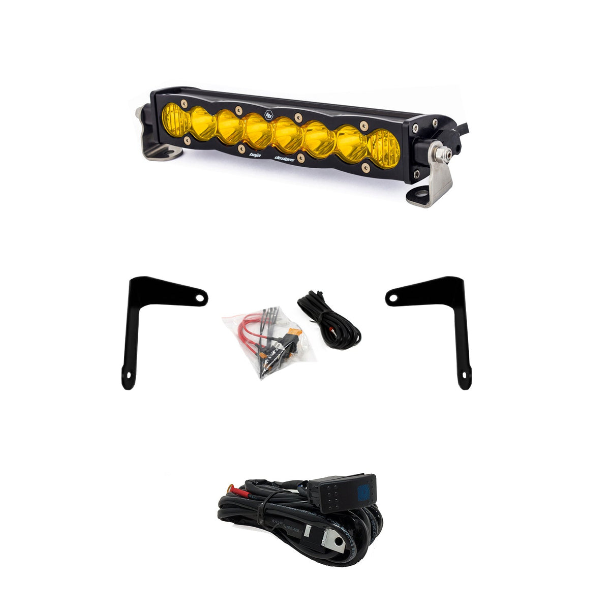 Baja Designs Can-Am X3, Shock Mount Kit w/ 10in S8 Light Bar, Amber (8 Week Lead Time)