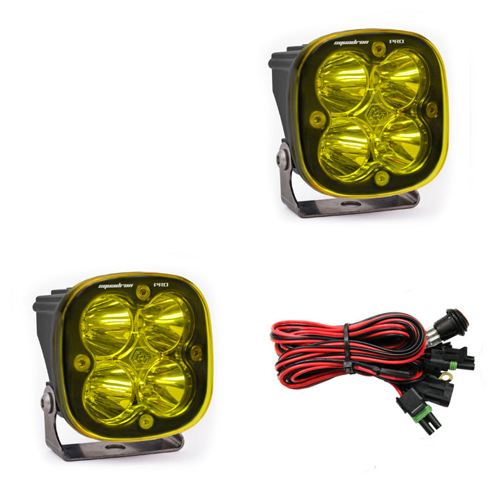 Baja Designs Squadron Pro, Pair Amber, LED Spot (4-8 Week Lead Time)