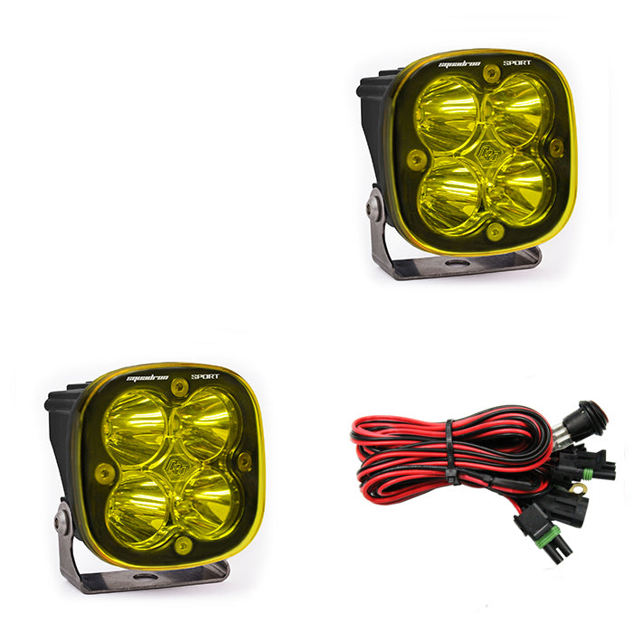 Baja Designs Squadron Sport, Pair Amber, LED Spot (4-8 Week Lead Time)