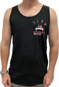 5150 Mens Tank Top - Black with RWB Logo