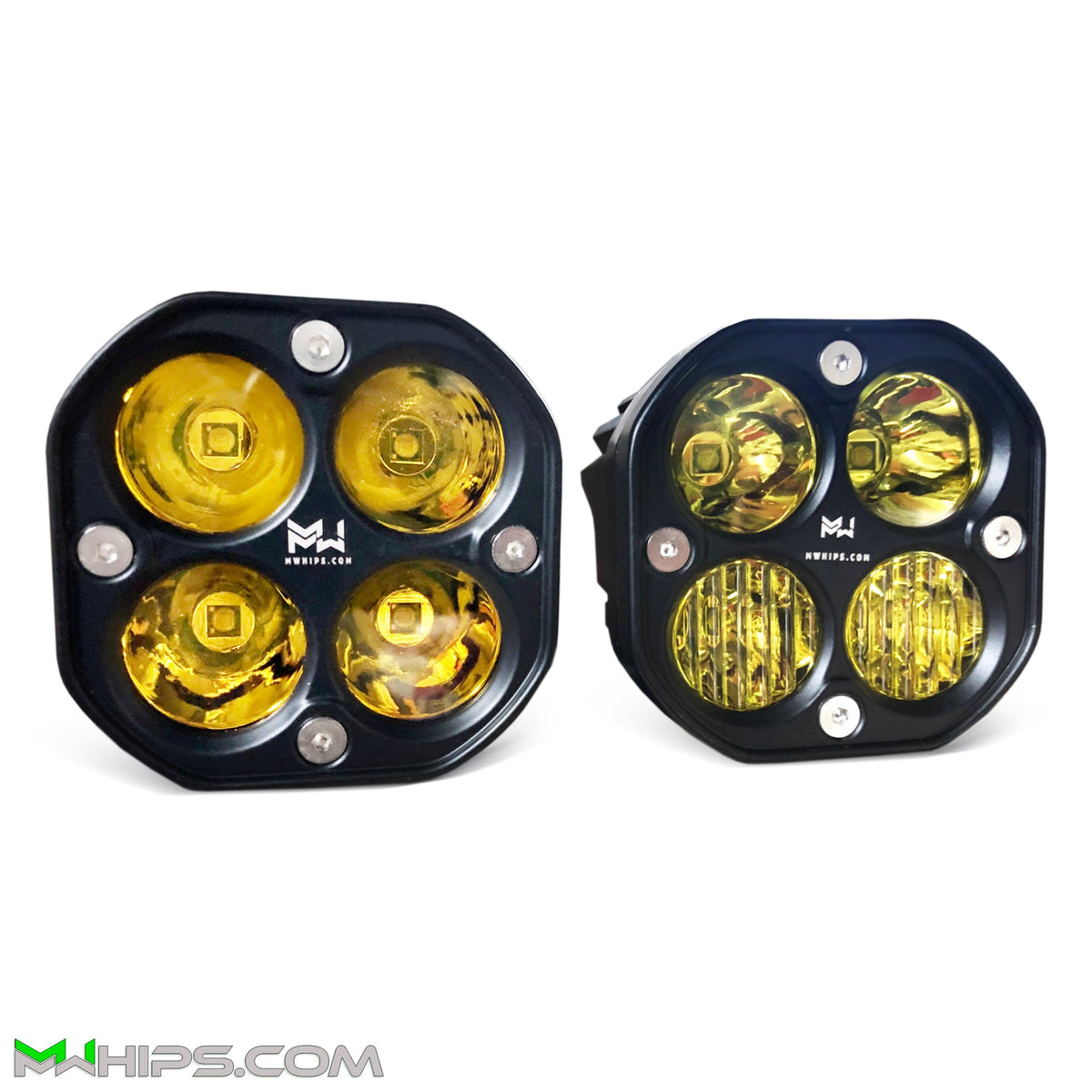 3" 40W 3400L YELLOW SPOT/FLOOD COMBO - PAIR