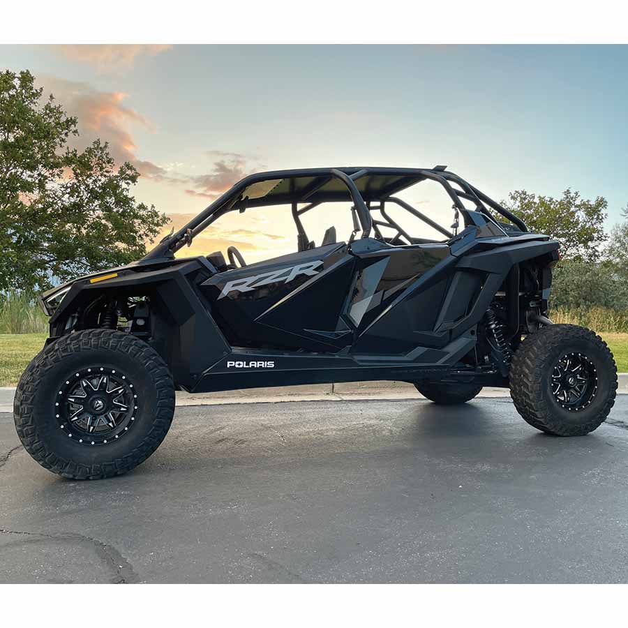 Rock Sliders - Single Piece  |  UHMW  |  Polaris RZR Turbo R 4