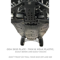 Skid Plate  |  Premium 3-Piece  |  UHMW  |  Polaris RZR Pro XP 4