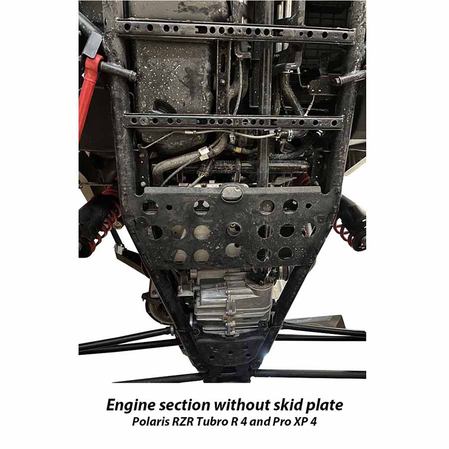 Skid Plate  |  Standard 6-Piece  |  UHMW  |  Polaris RZR Turbo R 4